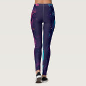 Melting Reality Leggings – Trippy Psychedelic Art  レギンス (裏面)