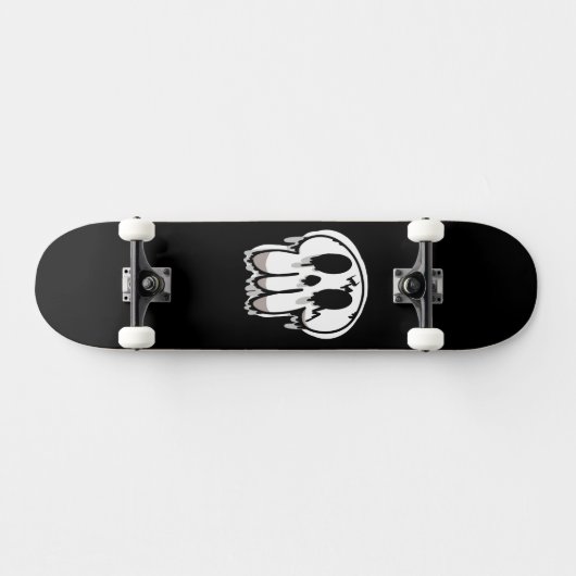 Melting Skull スケートボード (横)