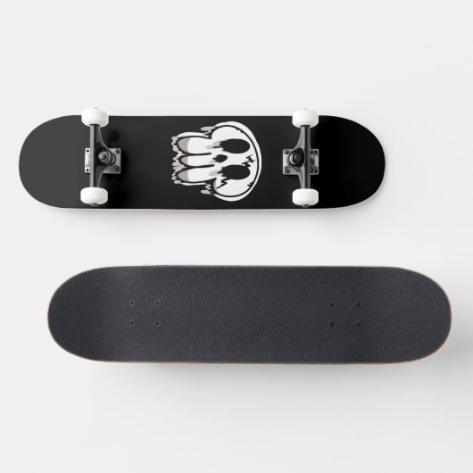 Melting Skull スケートボード (横)