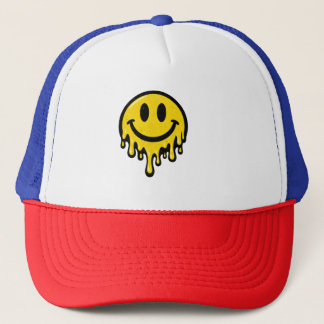 Melting Smiley Face Foam Trucker Cap キャップ