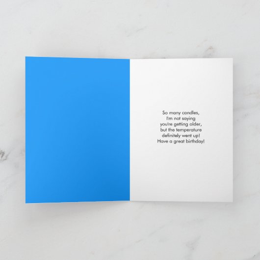 Melting Snowman January Birthday Aquarius  カード (内部)