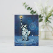 Melting Statue of Liberty ポストカード (スタンド正面)