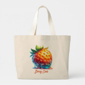 Melting Strawberry-Berry CoolTote Bag ラージトートバッグ (裏面)