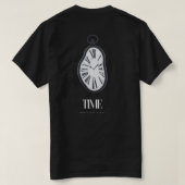 Melting Surreal Clock - Timeless Art Design Tシャツ (デザイン裏面)
