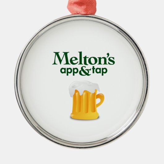 Meltonのクリスマスのオーナメント メタルオーナメント (正面)