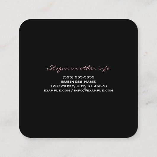 MELTPOINTはさみ美容師 スクエア名刺 (裏面)