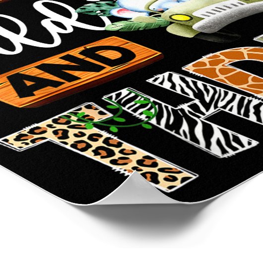 Mema Of The Wild And Three 3rd Birthday Boy Safari ポスター (角)