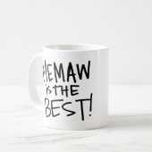 Memawは最も最高のです(AlfieおよびPippa) コーヒーマグカップ (正面左)