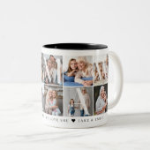 Memaw Ever, 10 Photo Grid Gift for 最高の Granda ツートーンマグカップ (正面右)