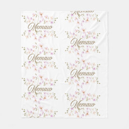 Memaw Floral Blanket フリースブランケット