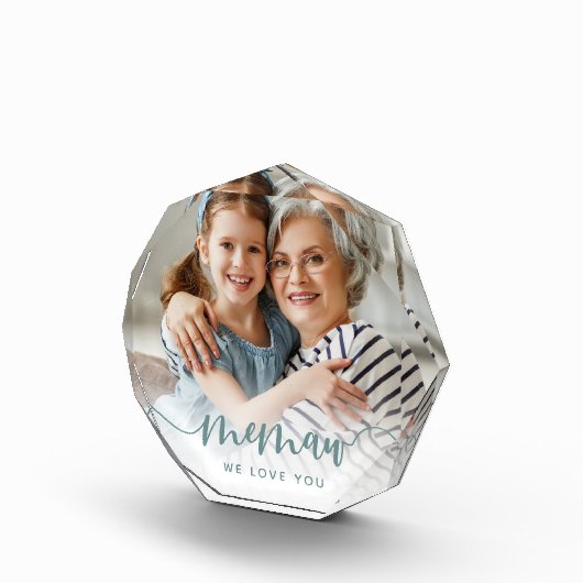 Memaw We Love You |おばあちゃんのスクリプトオーバーレイ フォトブロック (右)