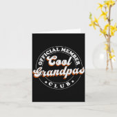 Member Cool Grandpas Club For New Grandfather  カード (黄色い花)