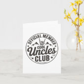 Member Cool Uncles Club Funny Uncle Father's Day  カード (黄色い花)