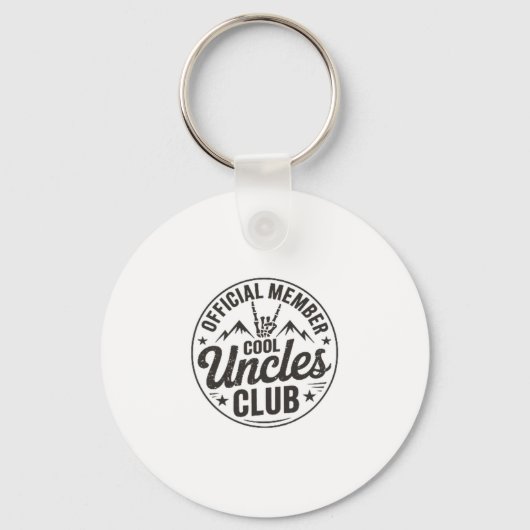 Member Cool Uncles Club Funny Uncle Father's Day  キーホルダー (正面)