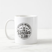 Member Cool Uncles Club Funny Uncle Father's Day コーヒーマグカップ (左)