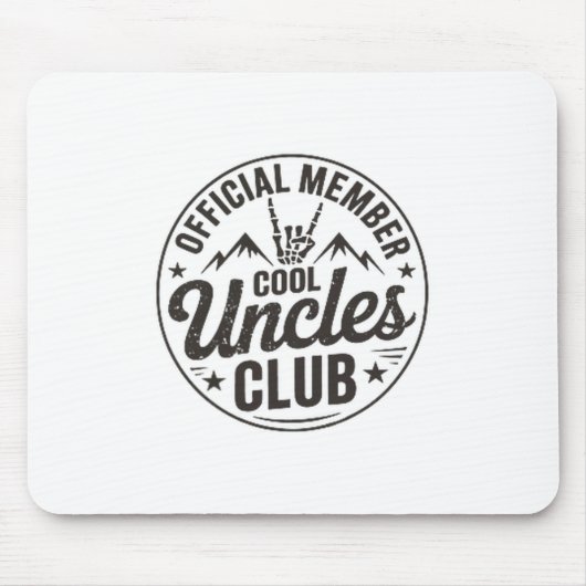 Member Cool Uncles Club Funny Uncle Father's Day  マウスパッド (正面)