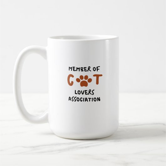 Member of cat loves association mug コーヒーマグカップ (左)