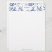 Membrete Magnolias azules レターヘッド (正面/裏面)