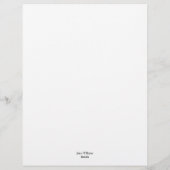 Membrete Magnolias azules レターヘッド (裏面)