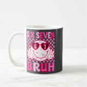 Meme 67 Valentine Bruh Six Seven Heart Women Girl  コーヒーマグカップ (左)