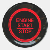 Meme  button engine ラウンドシール (正面)