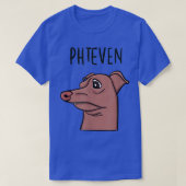 Meme Dog Funny Phteven lisping Dog  Tシャツ (デザイン正面)