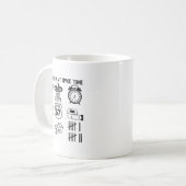 Meme Genz Six Seven Things I Do In My Spare Time F コーヒーマグカップ (正面左)