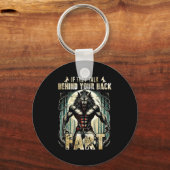 Meme If They Talk Behind Your Back Fart Alpha Wolf キーホルダー (正面)