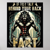 Meme If They Talk Behind Your Back Fart Alpha Wolf ポスター (正面)
