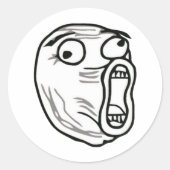 MEME LOL ラウンドシール (正面)