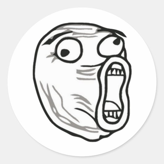 MEME LOL ラウンドシール (正面)