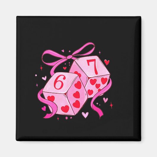 Meme Playing Cards Valentine,preppy Funny Coquette マグネット (正面)