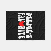 MÉmÉ’s Favorite Funny Grandparent Granhild Humor  フリースブランケット (正面(横))