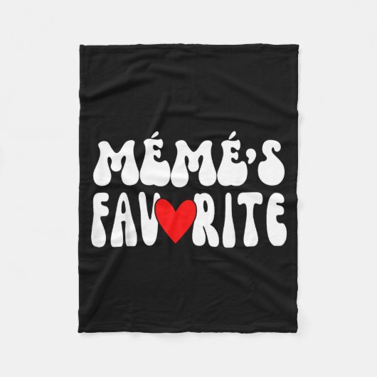 MÉmÉ’s Favorite Funny Grandparent Granhild Humor  フリースブランケット (正面)
