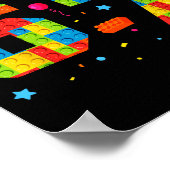 Meme Six Seven Boys Building Birthday I Was 6 Now  ポスター (角)