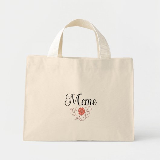 Meme Tote  ミニトートバッグ (正面)