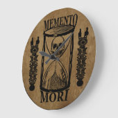 memento森スカル砂時計 ラージ壁時計 (傾斜)