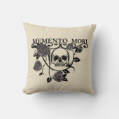 memento森ブラックバラ クッション (正面)