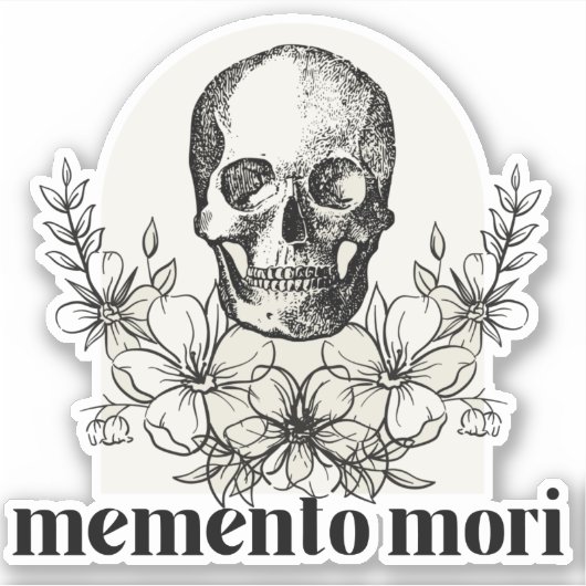 Memento Mori – ビニールステッカー シール (正面)