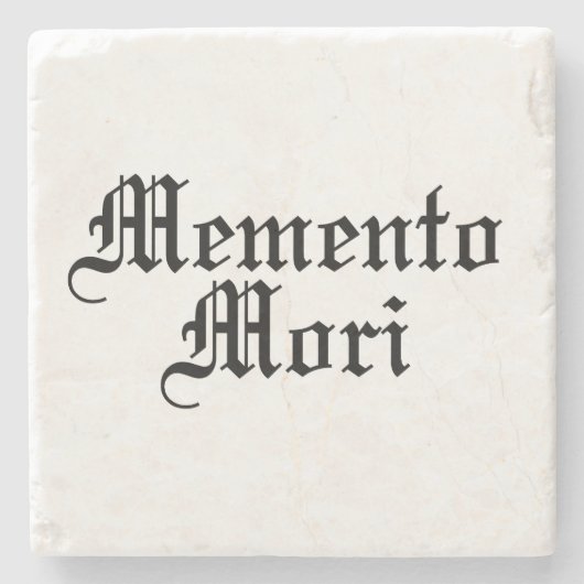 Memento Mori – ラテンフレーズ ストーンコースター (正面)