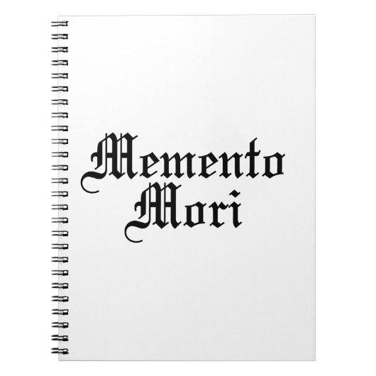 Memento Mori – ラテンフレーズ ノートブック (正面)