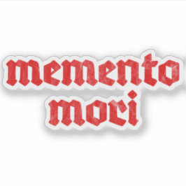 Memento Mori (ヴィンテージ レッド) シール