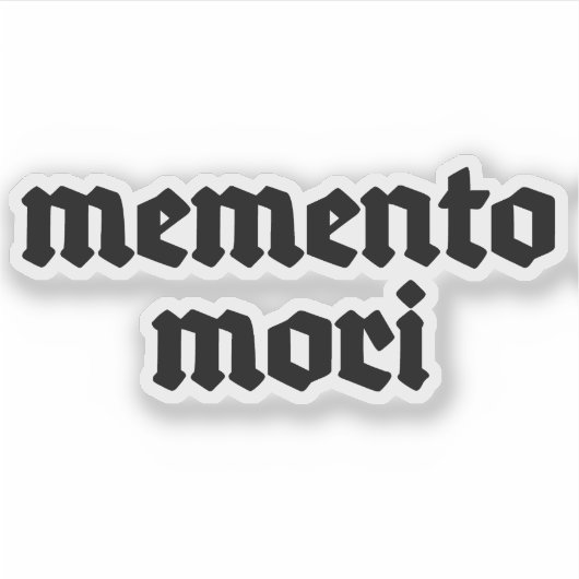 Memento Mori (黒) シール (正面)