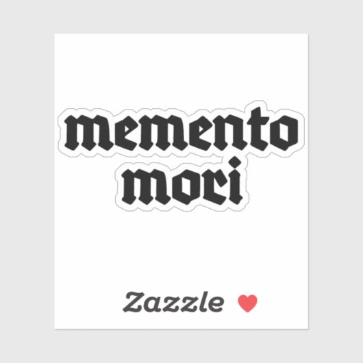 Memento Mori (black) シール (シート)