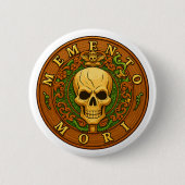 Memento Mori Button by Phil Elmore 缶バッジ (正面)
