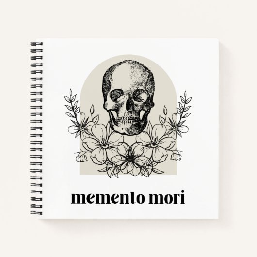 Memento Mori - Hardcover Bullet Journal  ノートブック (正面)
