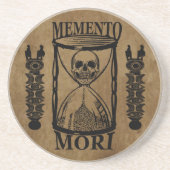memento mori hourglassスカル コースター (正面)