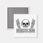 memento mori latinことわざ マグネット (正面/裏面)