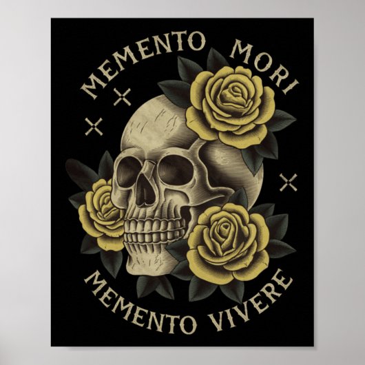 Memento Mori Memento Vivere _哲学& Lat ポスター (正面)
