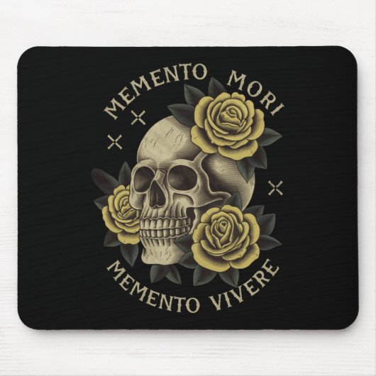 Memento Mori Memento Vivere _哲学&amp; Lat マウスパッド (正面)